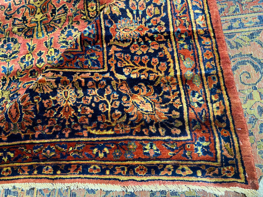 10.7 x 14.8 ANTIQUE Persian Sarouk Rug #F-6395