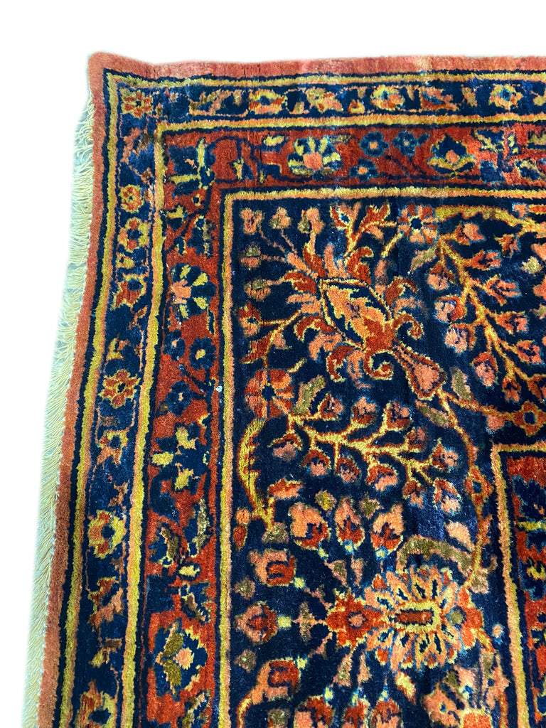 10.7 x 14.8 ANTIQUE Persian Sarouk Rug #F-6395