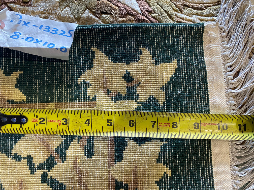 8 x 10 Amazing Quality Handmade Rug French Savaneri Pattern #PIX-13325