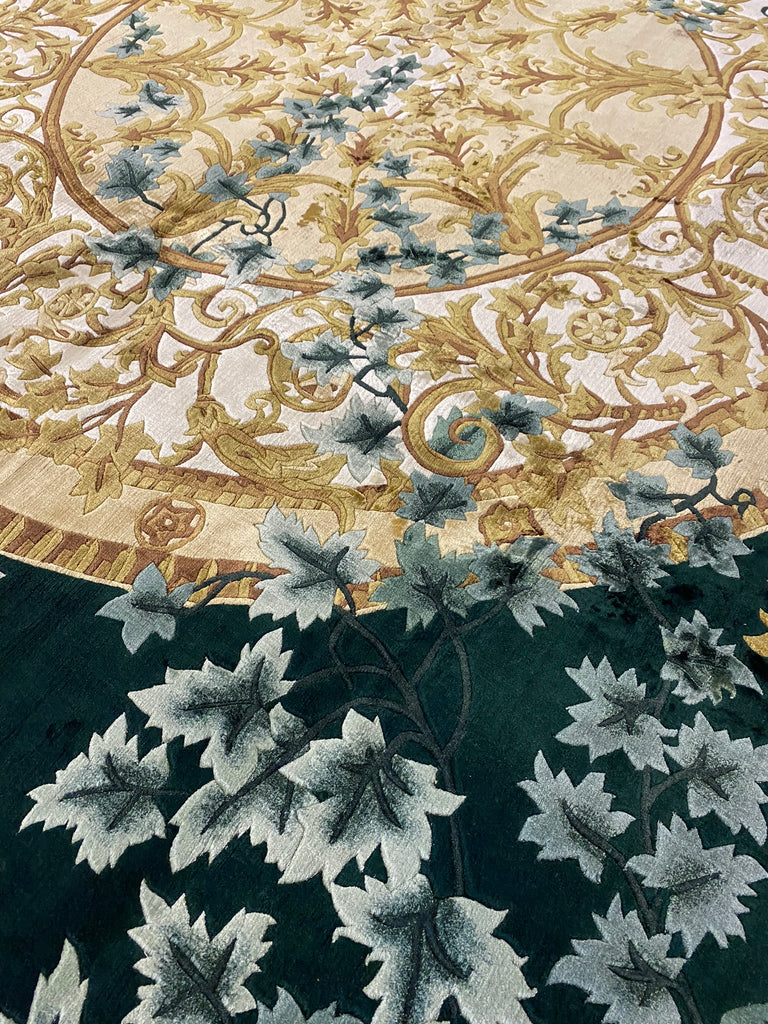 8 x 10 Amazing Quality Handmade Rug French Savaneri Pattern #PIX-13325