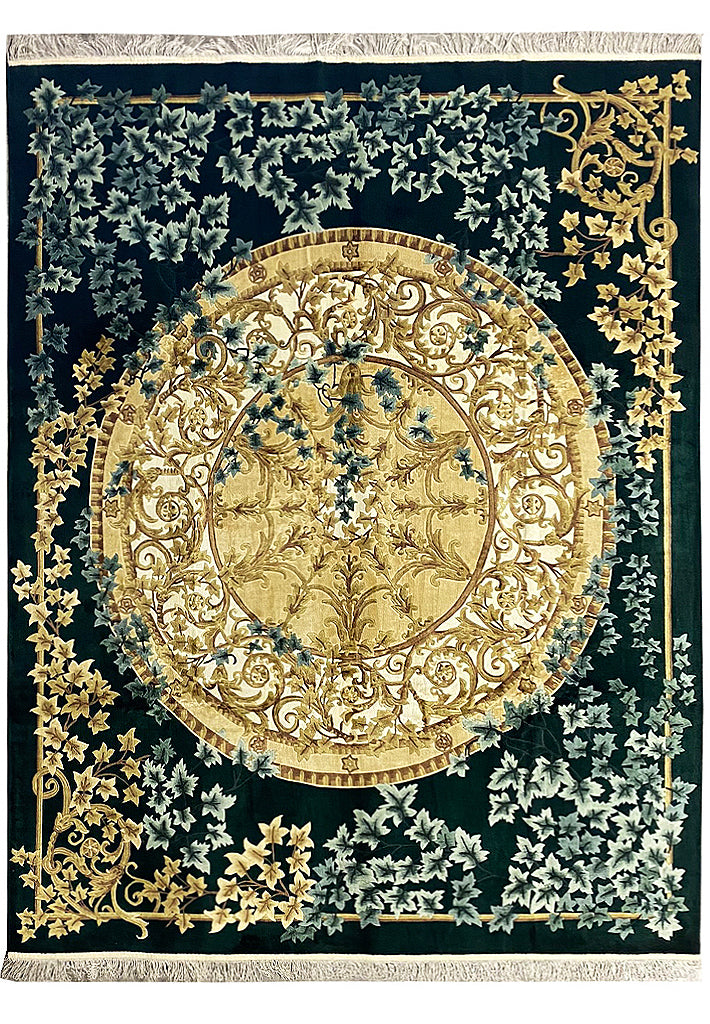 8 x 10 Amazing Quality Handmade Rug French Savaneri Pattern #PIX-13325