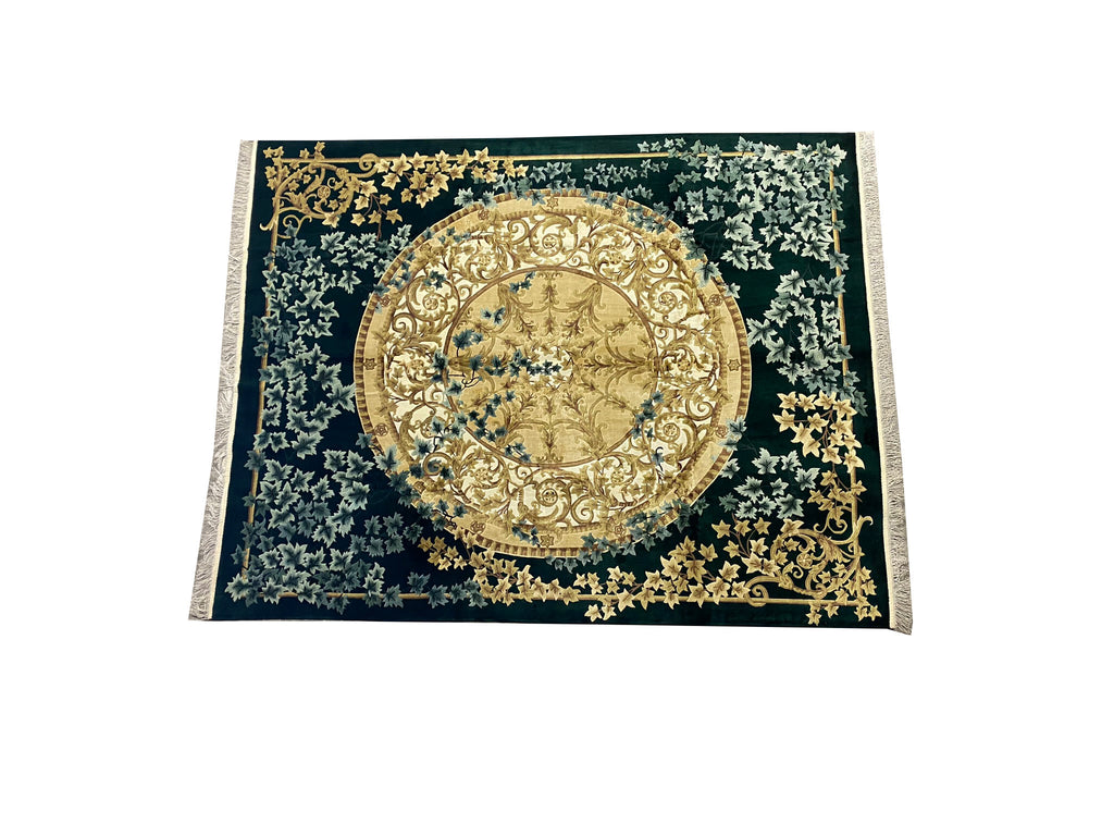 8 x 10 Amazing Quality Handmade Rug French Savaneri Pattern #PIX-13325