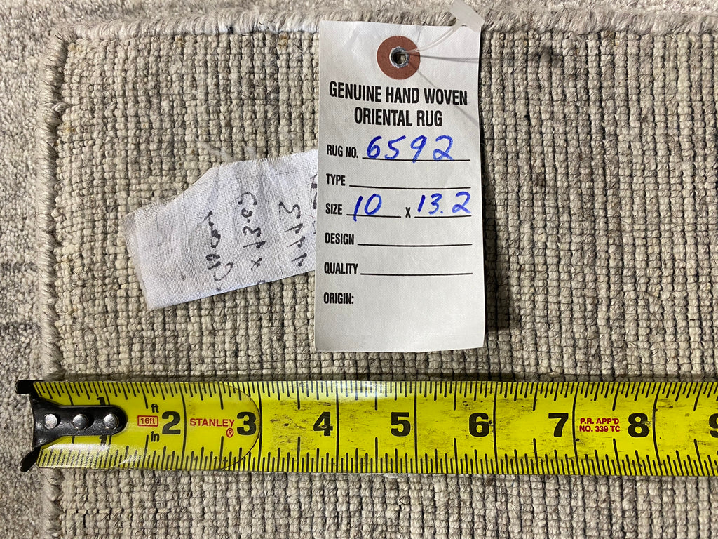 10 x 13.2 Natural Wool Handmade Contemporary GABBEH Rug MODERN #F-6592