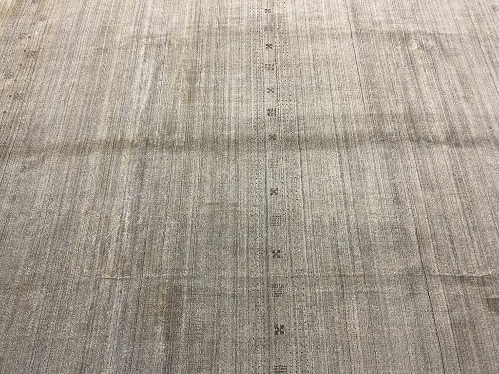 10 x 13.2 Natural Wool Handmade Contemporary GABBEH Rug MODERN #F-6592