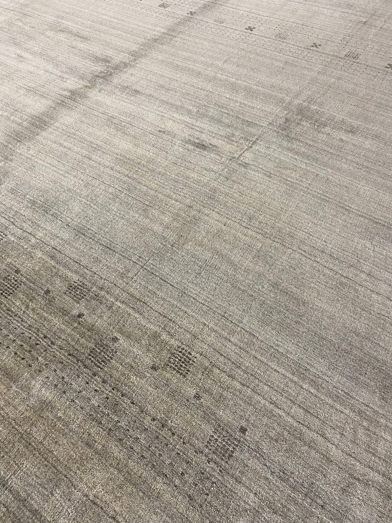 10 x 13.2 Natural Wool Handmade Contemporary GABBEH Rug MODERN #F-6592