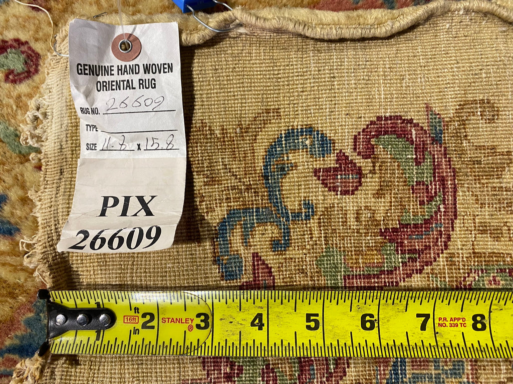 11.8 x 15.8 Authentic Persian Antique Kerman Large Rug #PIX-26609