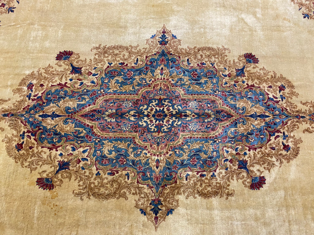 11.8 x 15.8 Authentic Persian Antique Kerman Large Rug #PIX-26609