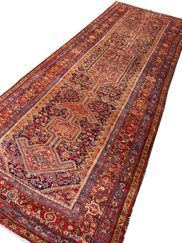 6.4 x 17.2 Antique Persian Tribal Rug Gallery Size #PIX-2348