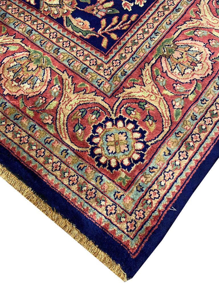 6.6 x 9.10 Quality Sarouk Rug Handmade Lustrous Wool #PIX-9313