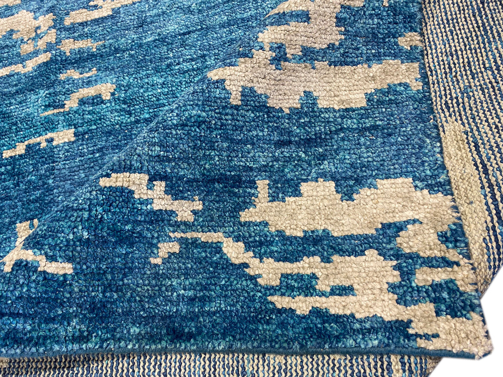 5.9 x 9.11 Contemporary Handmade Rug TORQOUISE Modern Carpet #F-6595