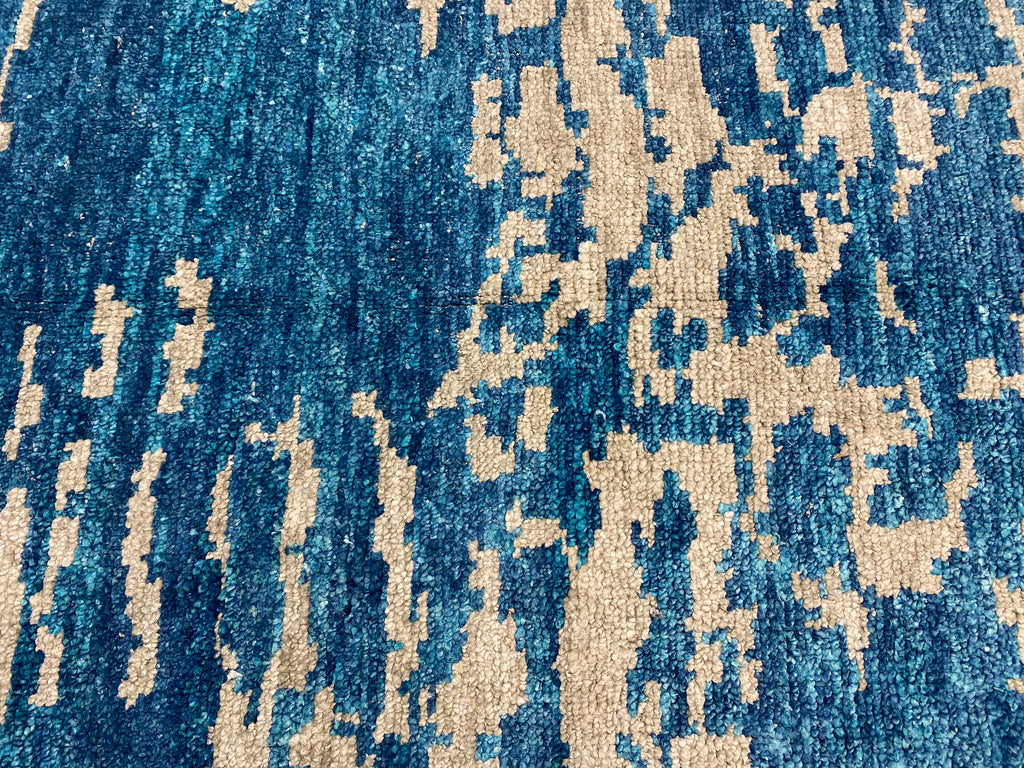 5.9 x 9.11 Contemporary Handmade Rug TORQOUISE Modern Carpet #F-6595