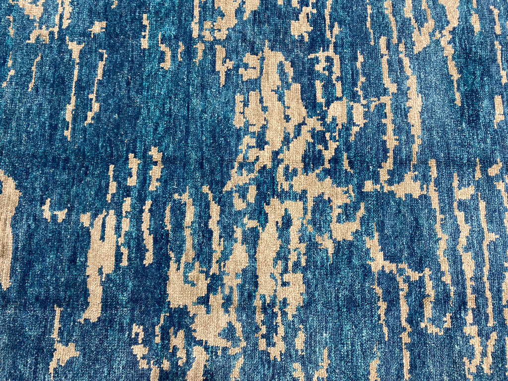 5.9 x 9.11 Contemporary Handmade Rug TORQOUISE Modern Carpet #F-6595