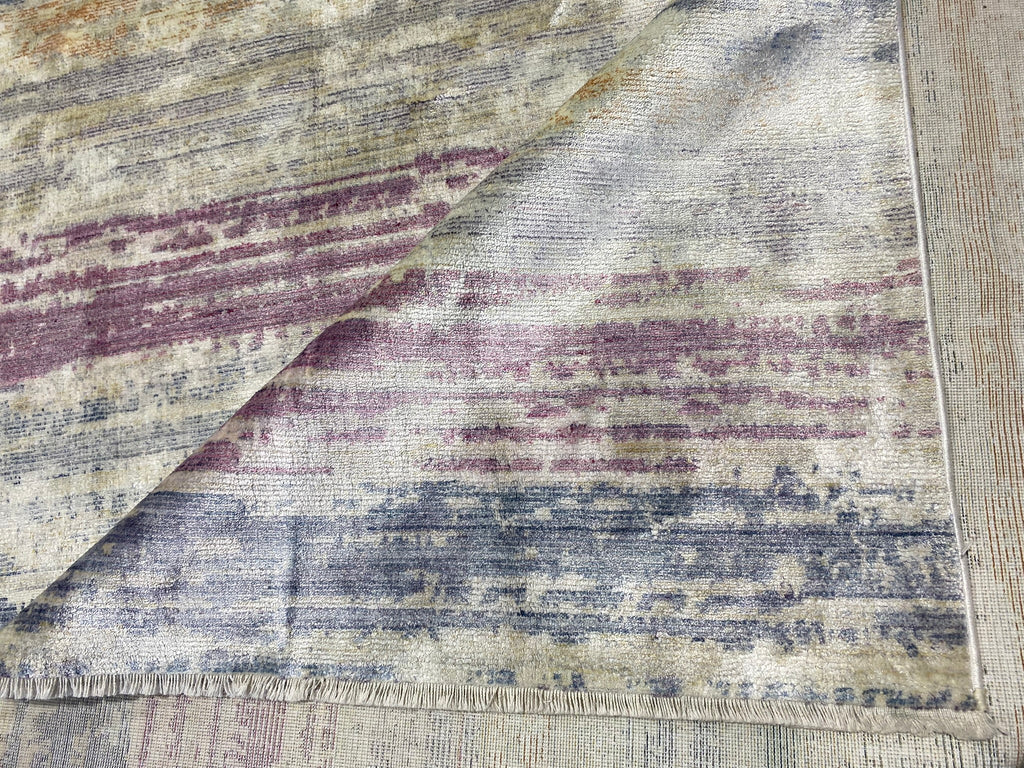 6.8 x 9.3 MODERN CARPET PALE PASTELS COLORS #F-6596