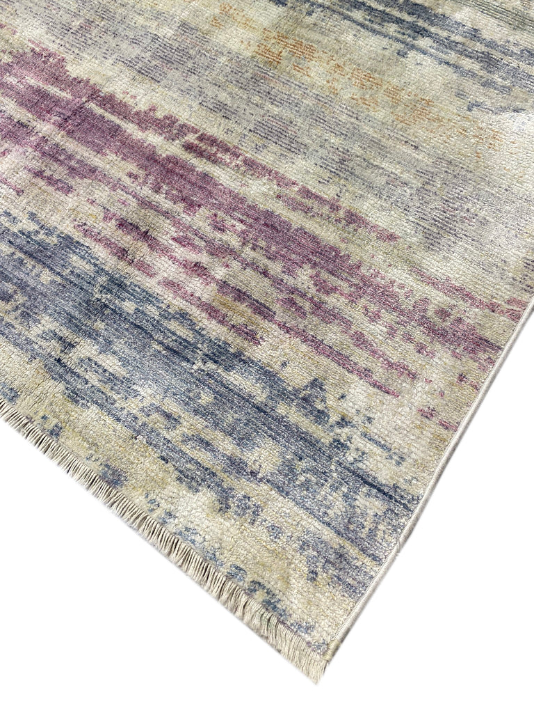 6.8 x 9.3 MODERN CARPET PALE PASTELS COLORS #F-6596