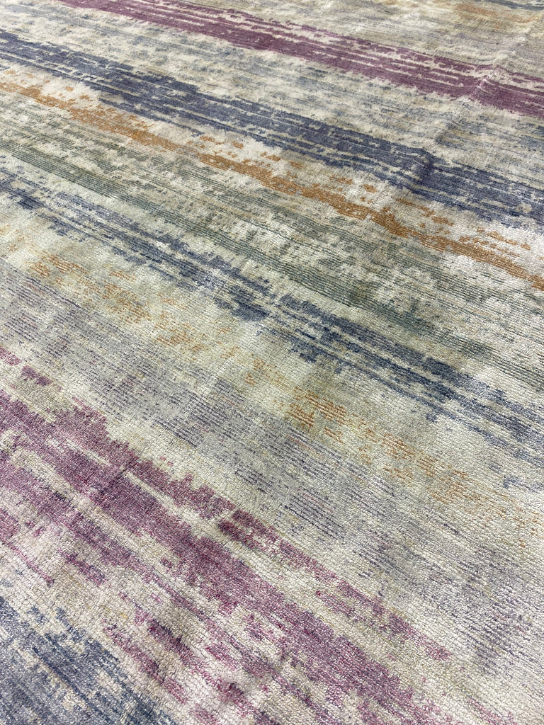 6.8 x 9.3 MODERN CARPET PALE PASTELS COLORS #F-6596