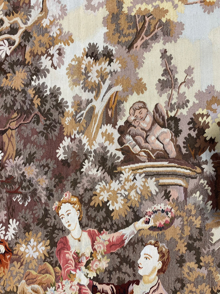 5 x 7 Tapestry Fine Handmade Wool French 17th Century Style Hanging Rug #F-6598