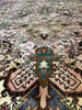 Load image into Gallery viewer, 11.3 x 16 Ivory Multicolor Amazing Persian Rare Heriz Rug 5803