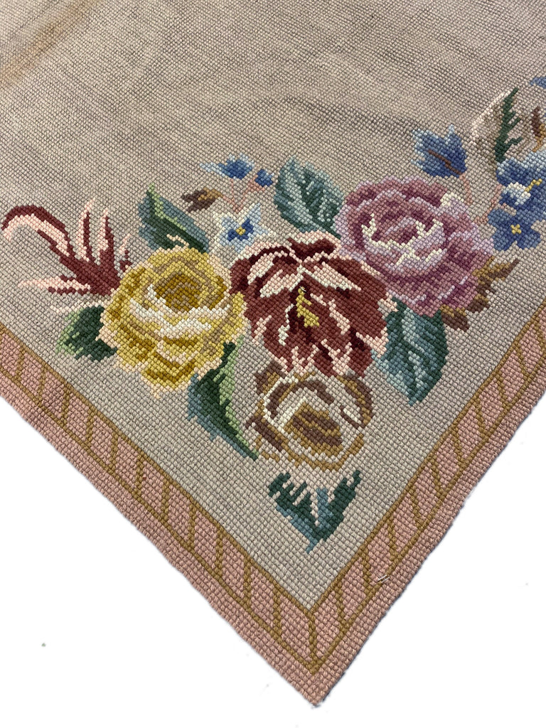 5.8 x 9.1 Special Needle Point Rug HANDMADE #F-6600