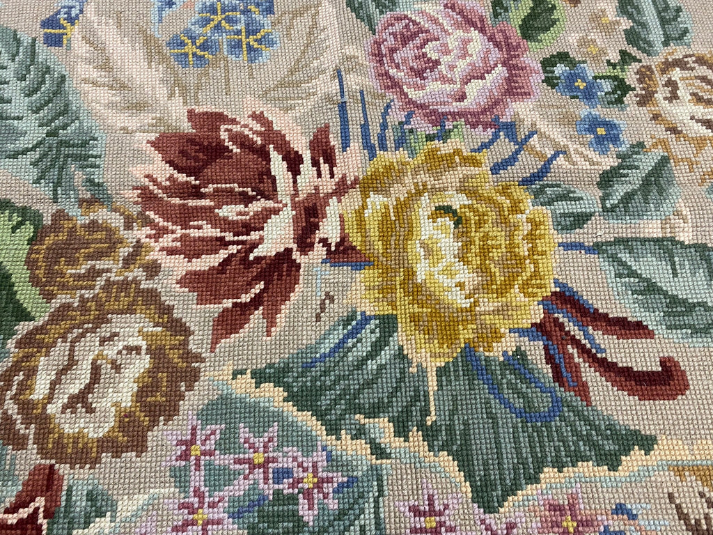 5.8 x 9.1 Special Needle Point Rug HANDMADE #F-6600