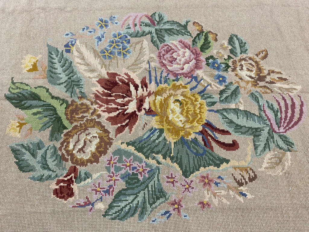 5.8 x 9.1 Special Needle Point Rug HANDMADE #F-6600
