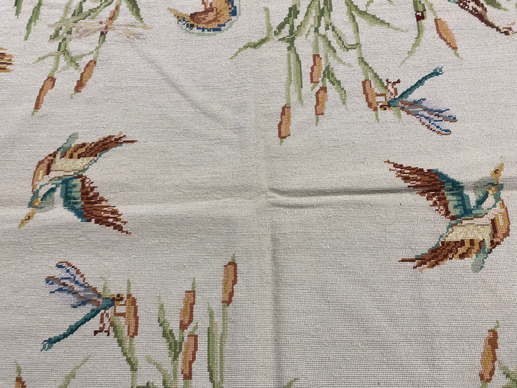 5 x 8 TROPICAL Needle Point Handmade Carpet #F-6604