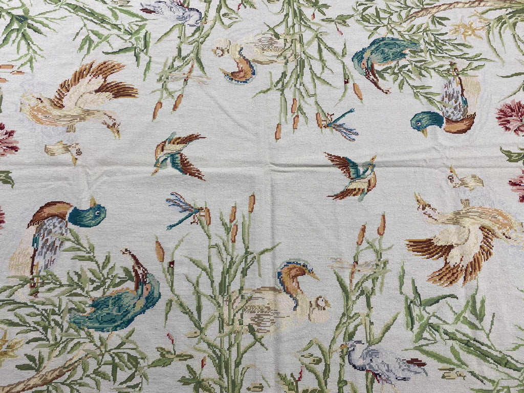 5 x 8 TROPICAL Needle Point Handmade Carpet #F-6604