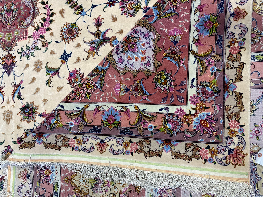 13 x 20 SUPER FINE 500 KPSI AUTHENTIC Persian Large Tabriz Rug Wool and Silk Foundation #F-6607