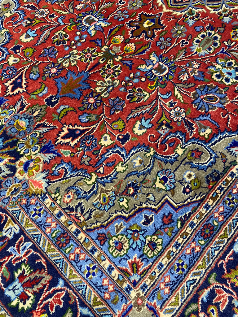 4.5 x 7.1 Genuine Antique Persian Debir Kashan Rug Kork Wool #PIX-29079