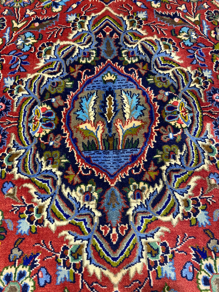 4.5 x 7.1 Genuine Antique Persian Debir Kashan Rug Kork Wool #PIX-29079