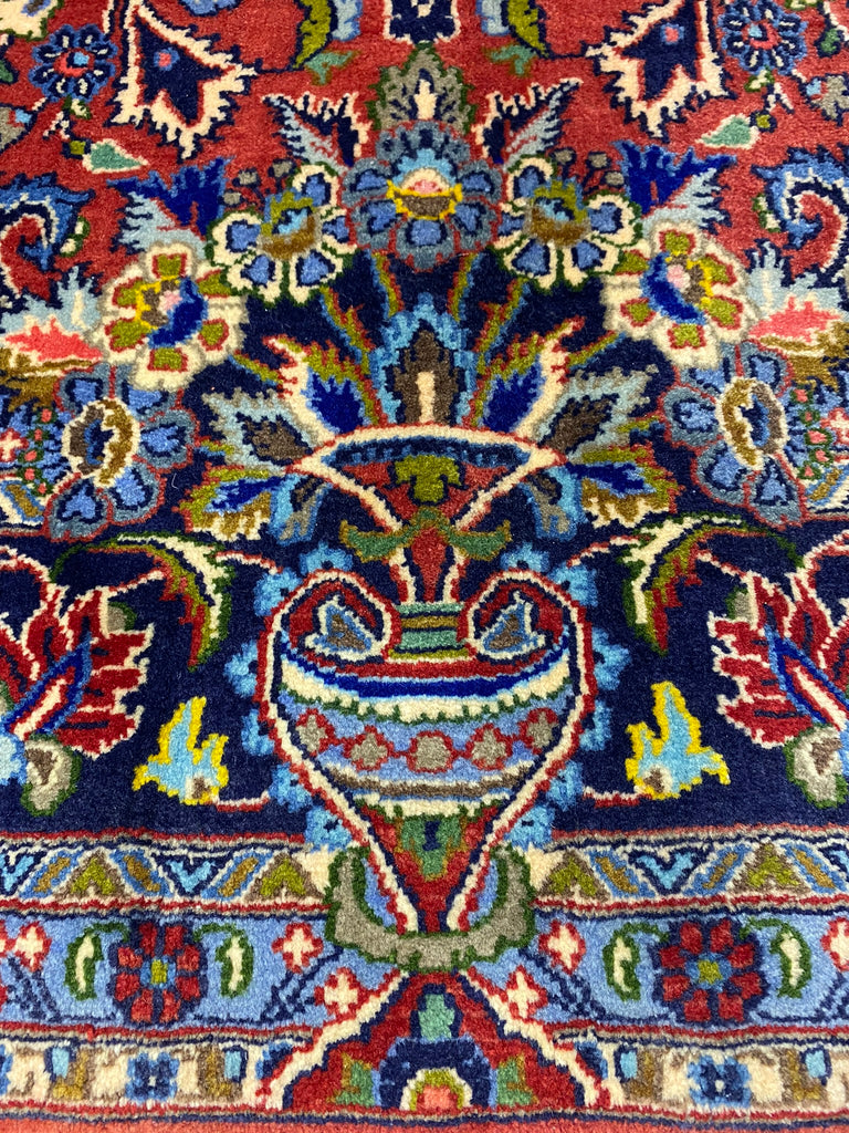 4.5 x 7.1 Genuine Antique Persian Debir Kashan Rug Kork Wool #PIX-29079