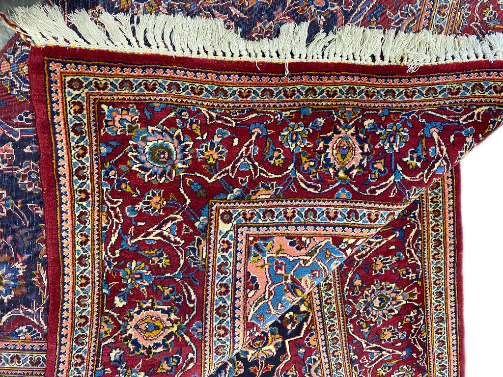 4.8 x 6.10 Genuine Semi- Antique High Quality Persian Kashan Rug #PIX-8906