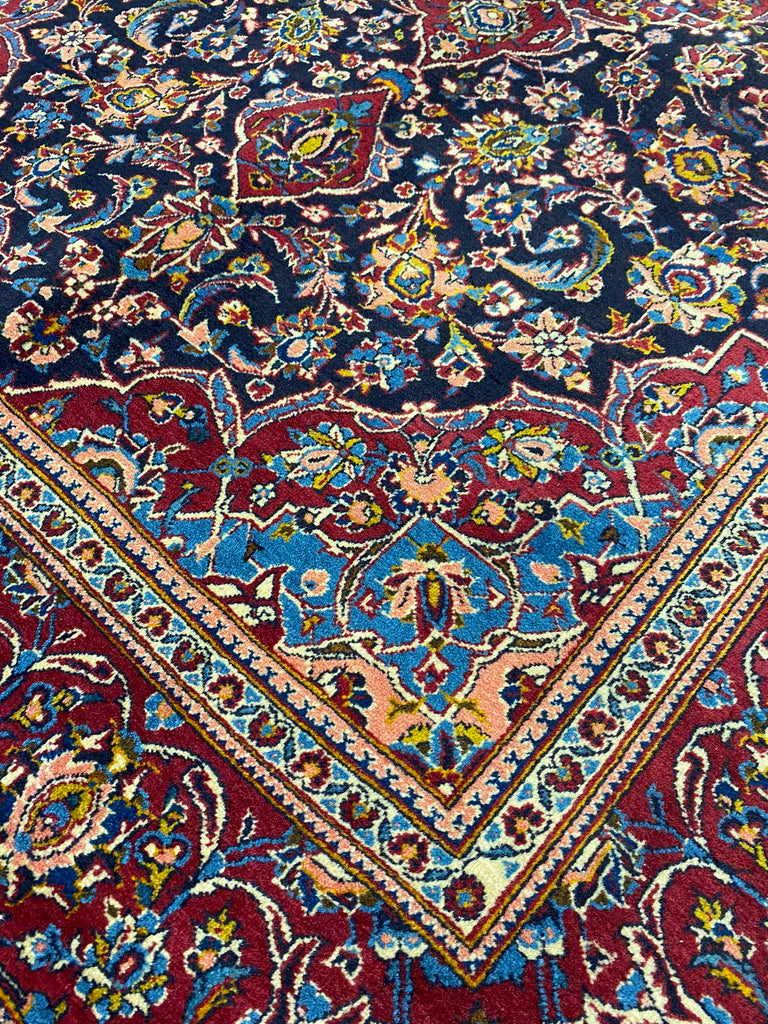 4.8 x 6.10 Genuine Semi- Antique High Quality Persian Kashan Rug #PIX-8906