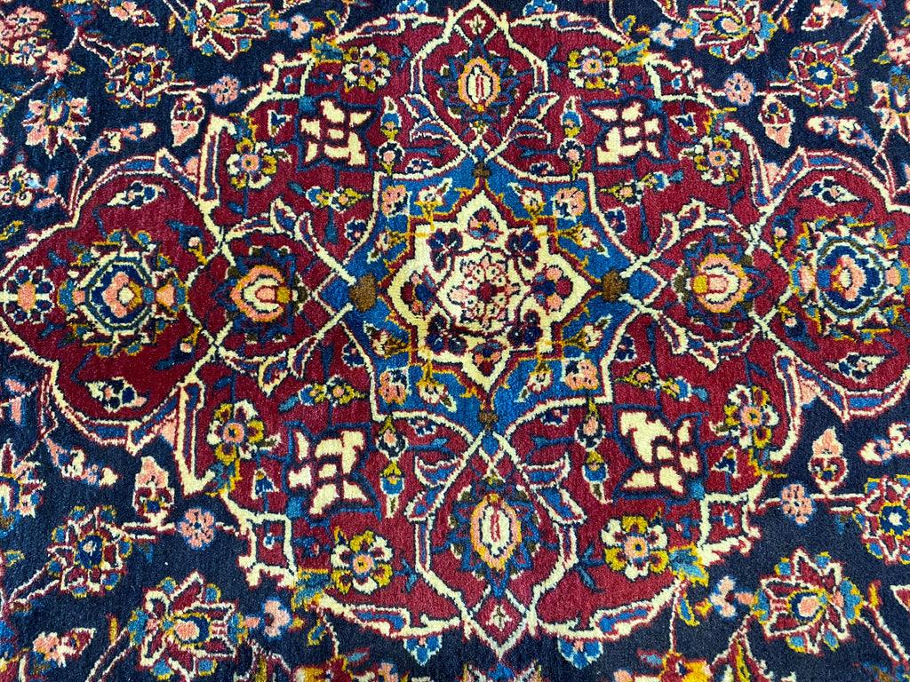 4.8 x 6.10 Genuine Semi- Antique High Quality Persian Kashan Rug #PIX-8906