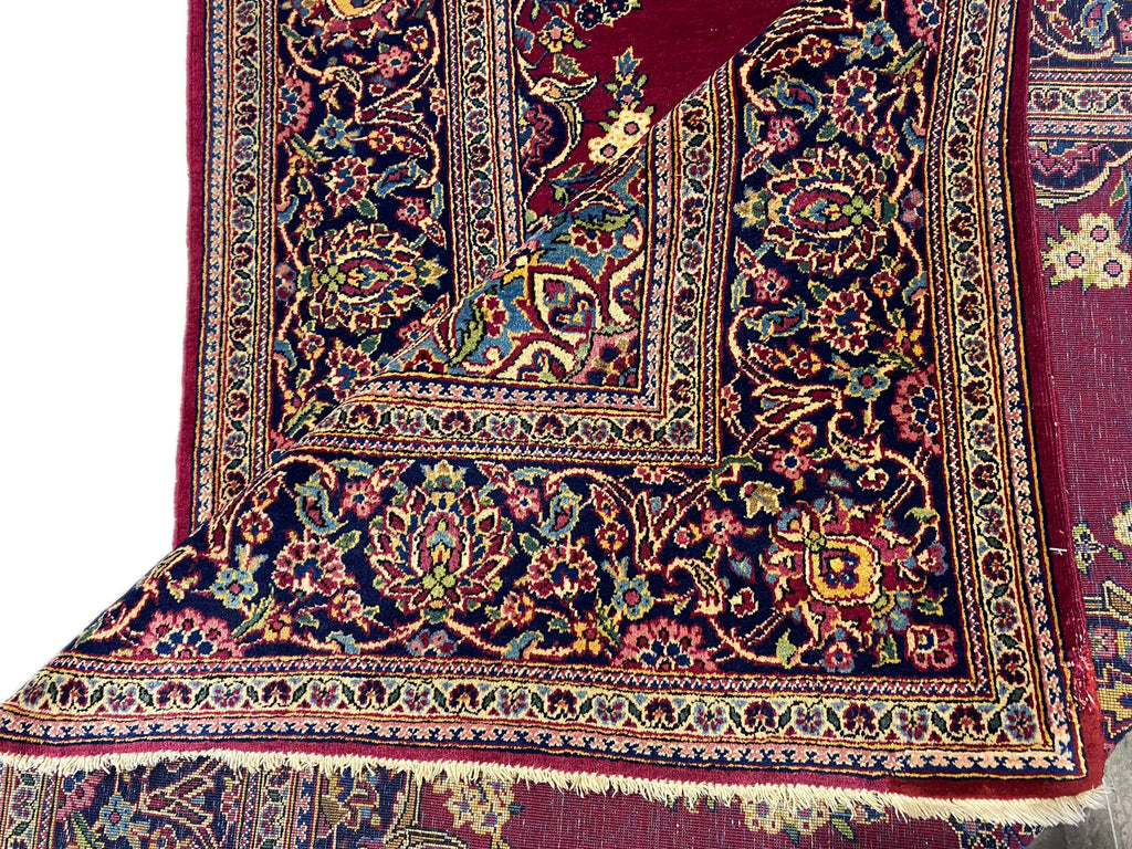 4.6 x 6.8 Fine Quality Authentic Persian Kashan Dabir Rug Semi- Antique #F-6614