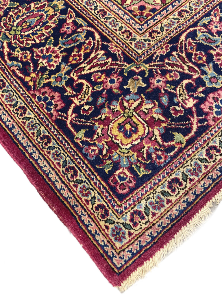 4.6 x 6.8 Fine Quality Authentic Persian Kashan Dabir Rug Semi- Antique #F-6614