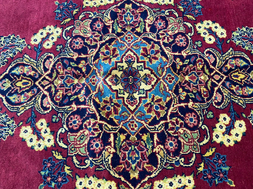 4.6 x 6.8 Fine Quality Authentic Persian Kashan Dabir Rug Semi- Antique #F-6614