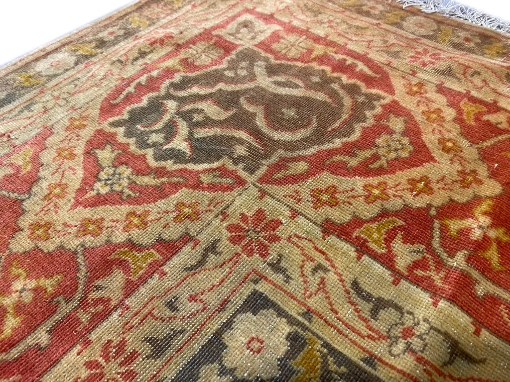 8.5 x 12.2 Antique Hereke Wool Rug 1900's #PIX-12260