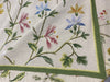Load image into Gallery viewer, 6 x 9 Needle Point Rug Handmade Wool Spring Floral #F-6615