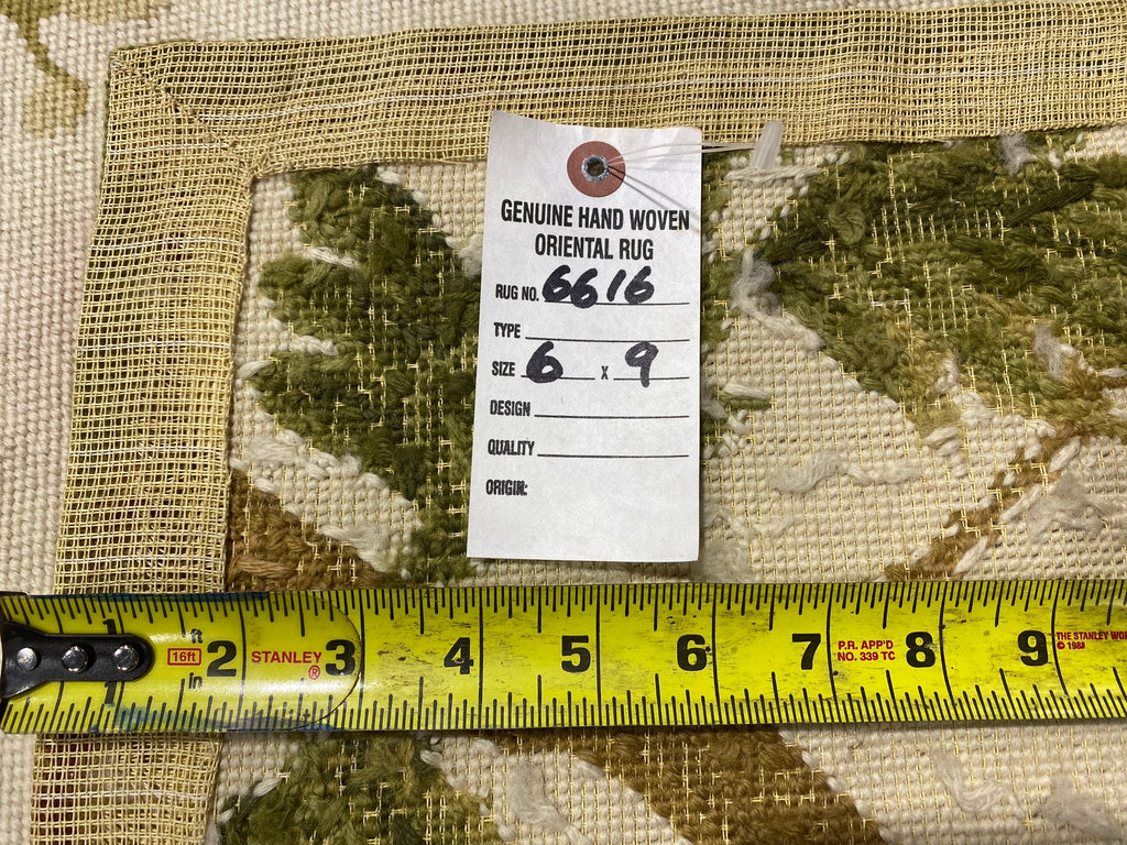 6.0 x 9.0 Needle Point Spring Floral Handmade Wool #F-6616