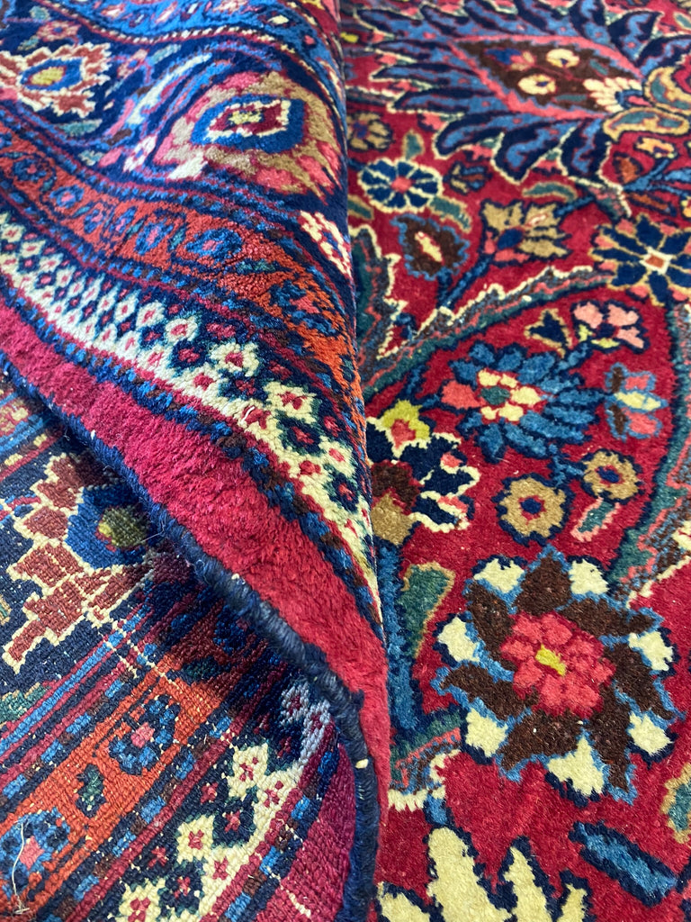 11.6 x 19.5 Antique Persian Khorasan Saber Large Rug SIGNED #F-6620