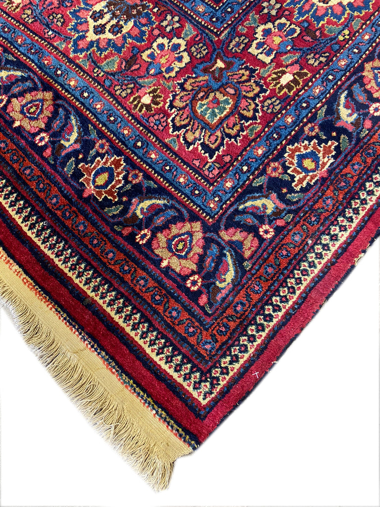 11.6 x 19.5 Antique Persian Khorasan Saber Large Rug SIGNED #F-6620