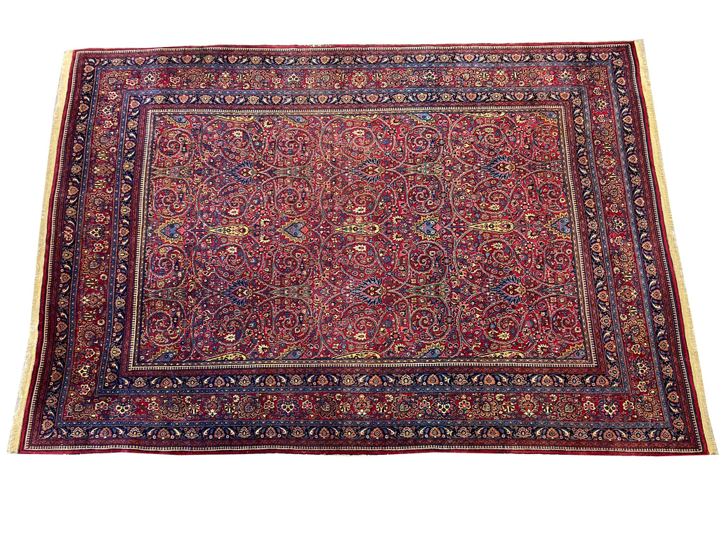 11.6 x 19.5 Antique Persian Khorasan Saber Large Rug SIGNED #F-6620