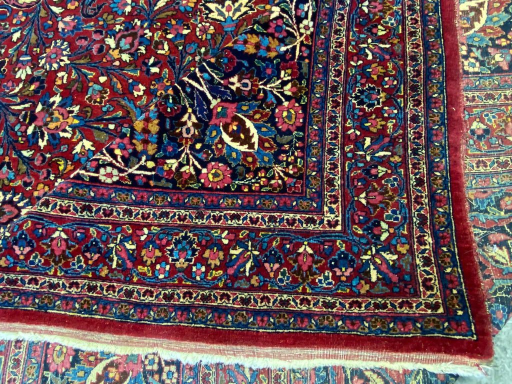 11.11 x 16.2 SIGNED Antique Persian Khorassan Amazing Rug #F-6621