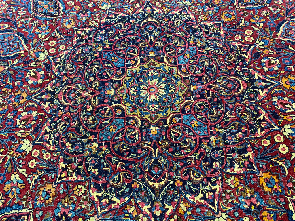 11.11 x 16.2 SIGNED Antique Persian Khorassan Amazing Rug #F-6621