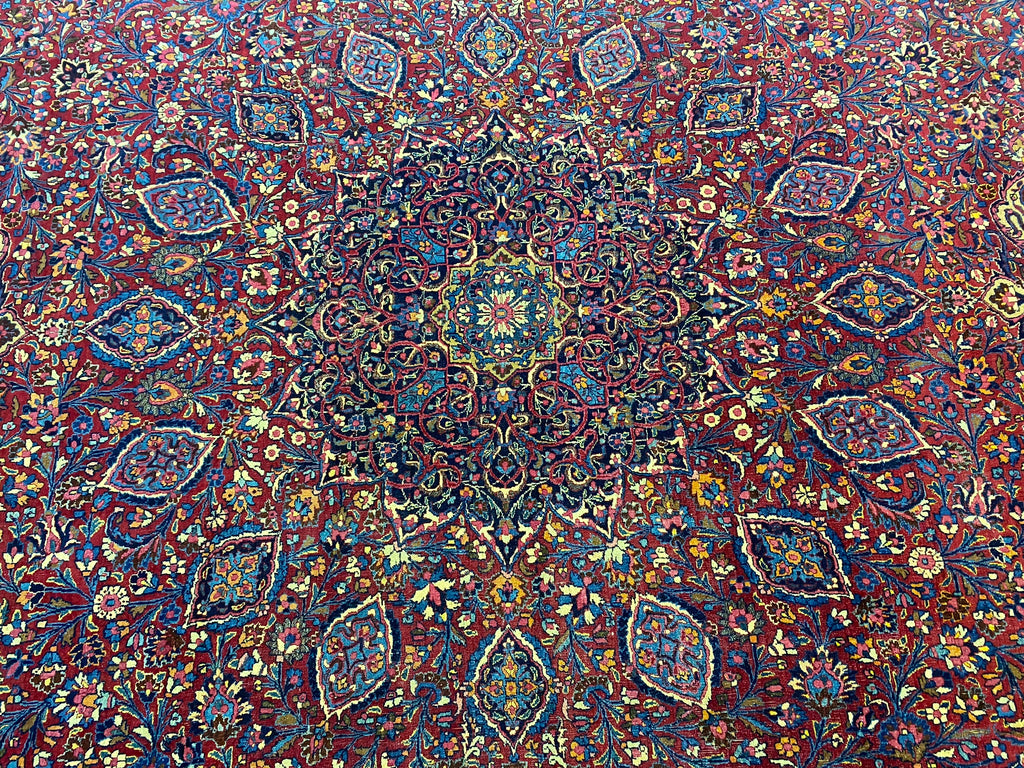 11.11 x 16.2 SIGNED Antique Persian Khorassan Amazing Rug #F-6621