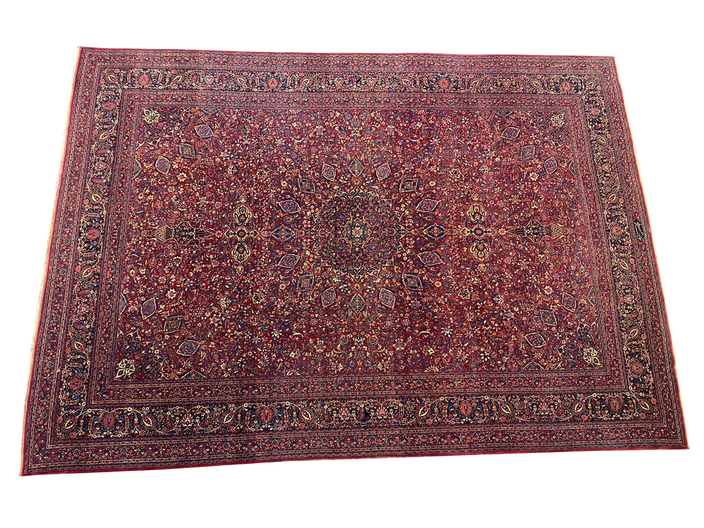 11.11 x 16.2 SIGNED Antique Persian Khorassan Amazing Rug #F-6621