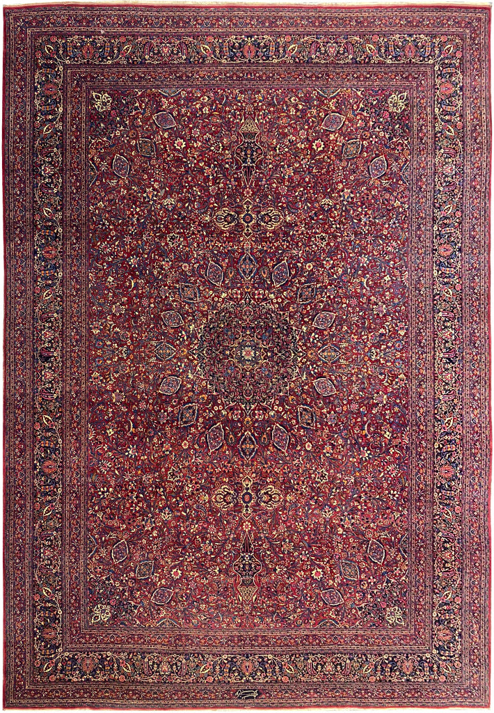 11.11 x 16.2 SIGNED Antique Persian Khorassan Amazing Rug #F-6621