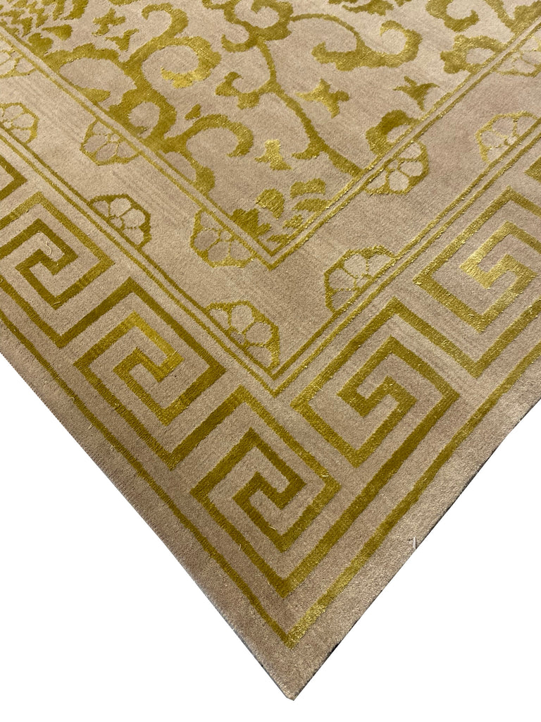 12.0 x 25.4 Amazing Oversize Contemporary Transitional Wool Handmade Nepal Rug #F-6622