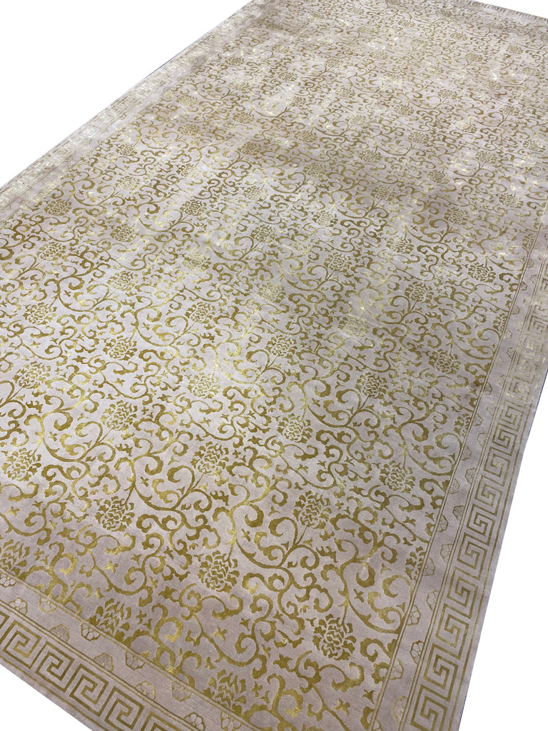 12.0 x 25.4 Amazing Oversize Contemporary Transitional Wool Handmade Nepal Rug #F-6622