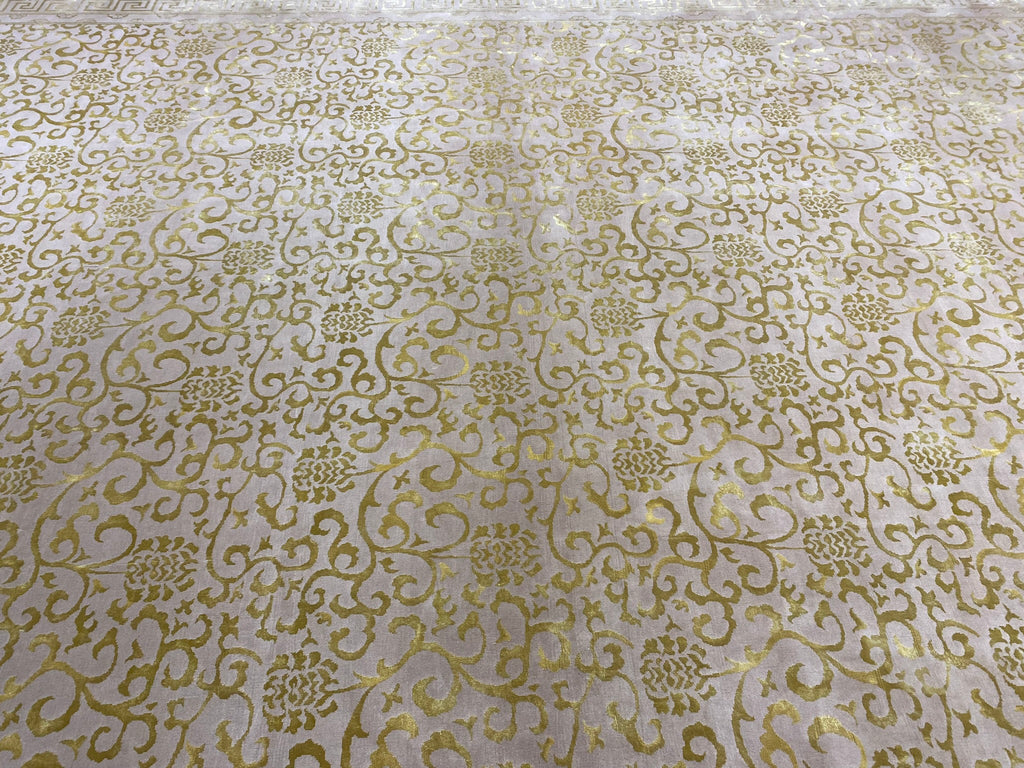 12.0 x 25.4 Amazing Oversize Contemporary Transitional Wool Handmade Nepal Rug #F-6622